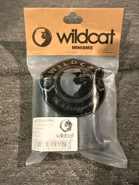 Wildcat Mini BMX Stunt pegs - Black & White